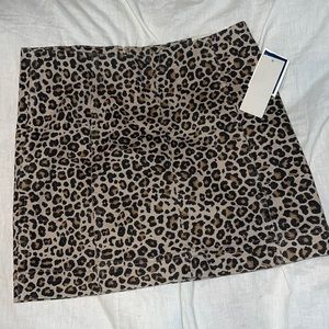 Leopard Skirt NWT